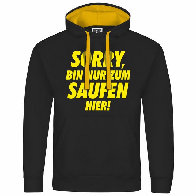 deinshirt Kapuzenpullover Herren Kapuzenpullover Sorry bin nur zum saufen h günstig online kaufen