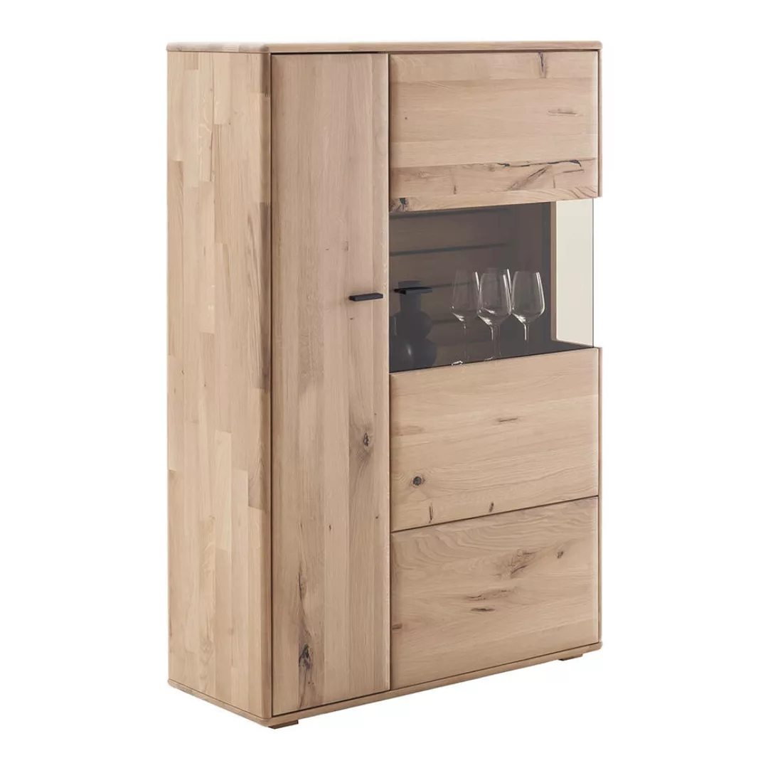 Highboard in Eiche massiv geölt GALWAY-05 günstig online kaufen