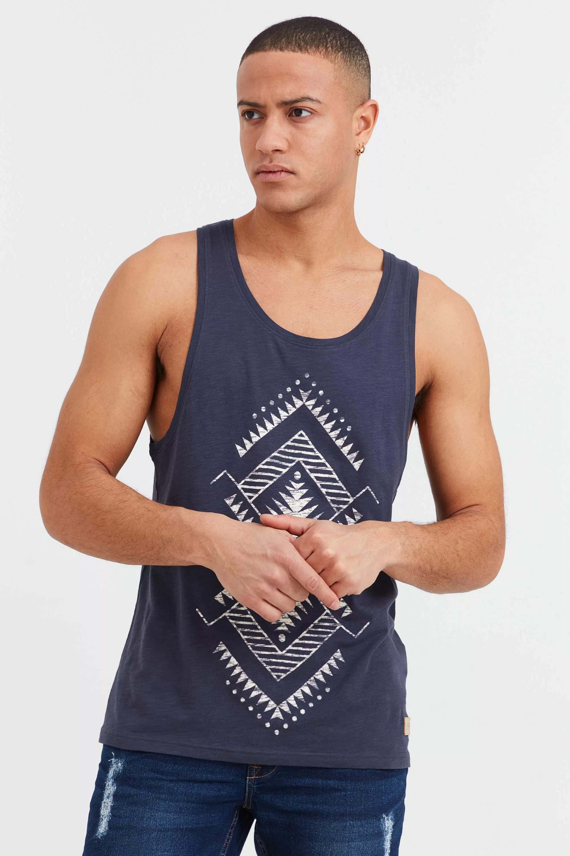 !Solid Tanktop SDIsaak ärmelloses Shirt mit Inka Print günstig online kaufen