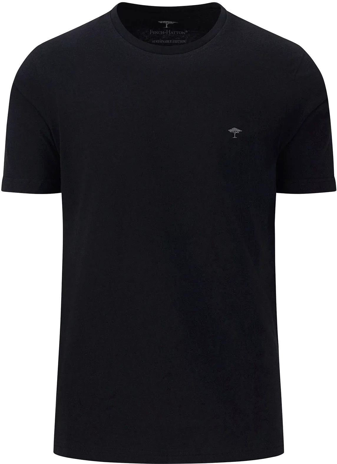 FYNCH-HATTON T-Shirt, mit Rundhals und Logo-Stickerei günstig online kaufen