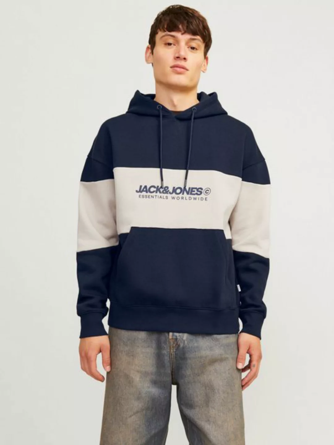 Jack & Jones Kapuzensweatshirt "JJELEGACY BLOCKING SWEAT HOOD NOOS" günstig online kaufen