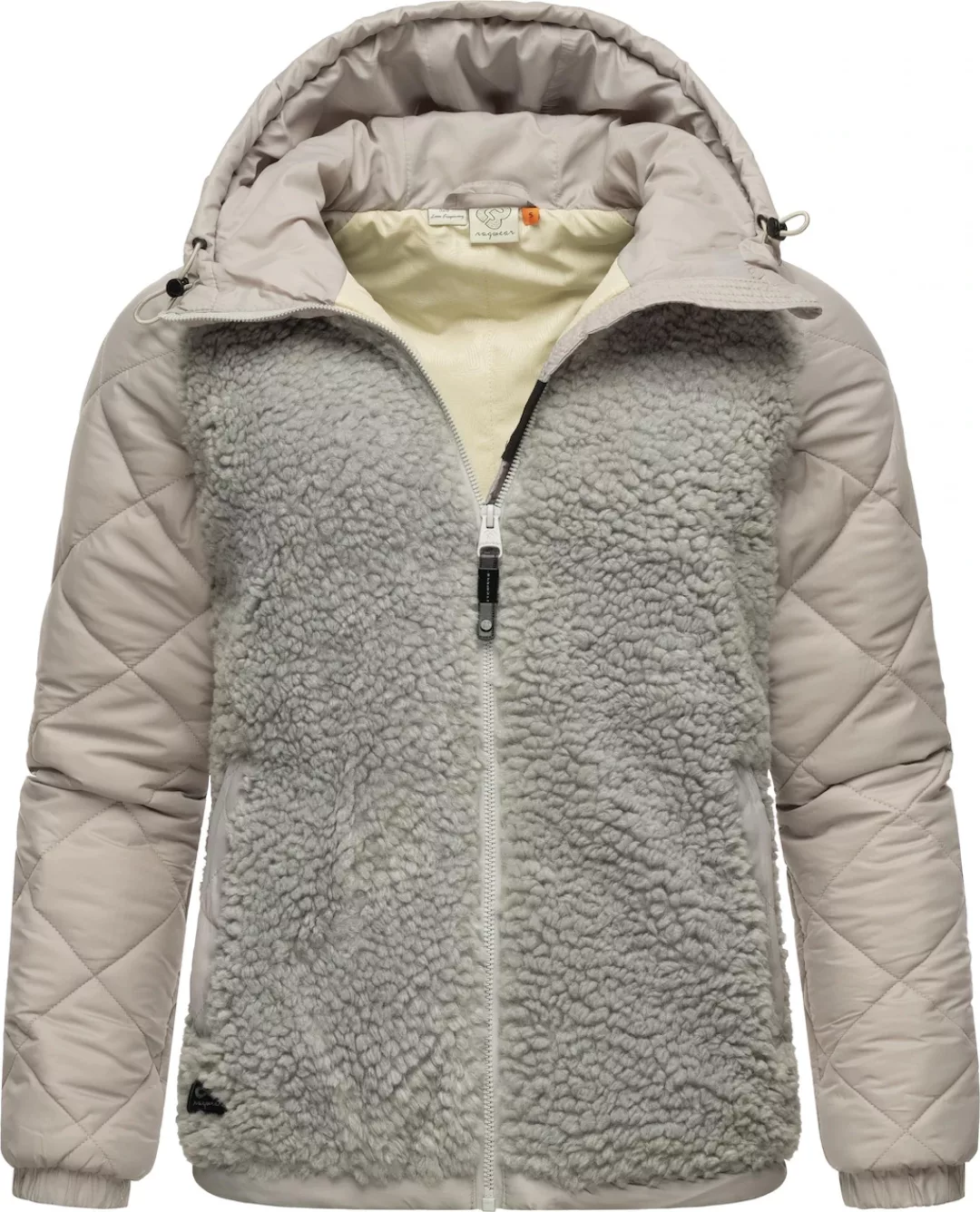 Ragwear Outdoorjacke "Leeloo", mit Kapuze, Damen Übergangsjacke aus Teddyfl günstig online kaufen