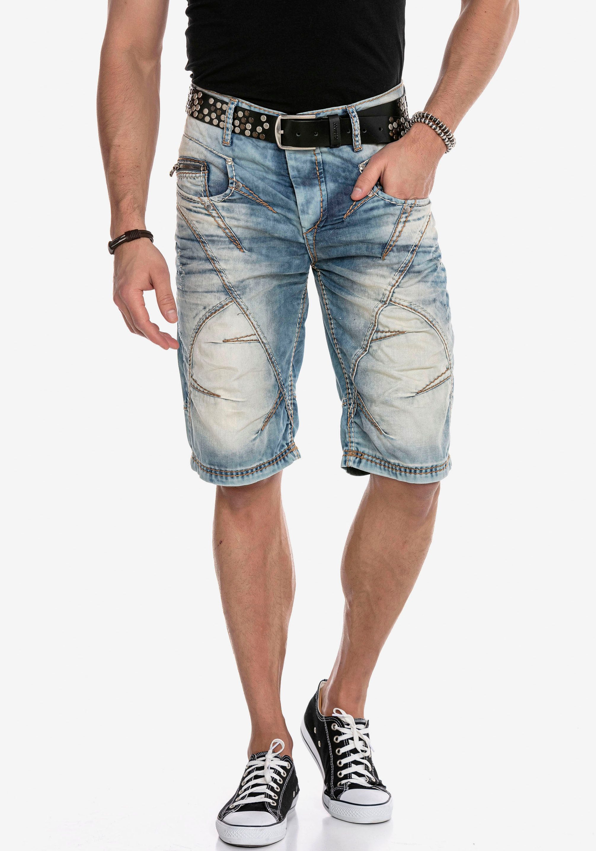 Cipo & Baxx Jeansbermudas "Bermuda & Short", aus reiner Baumwolle günstig online kaufen