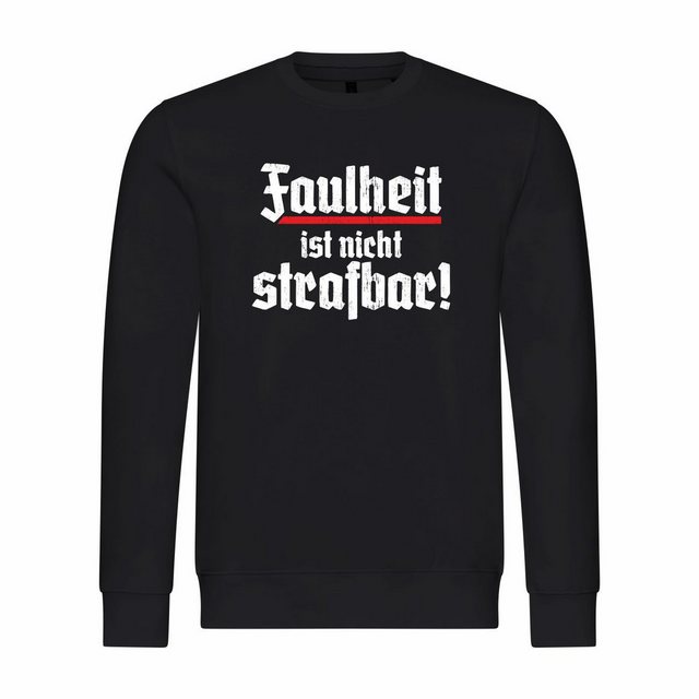 deinshirt Kapuzenpullover Herren Pullover Faulheit ist nicht strafbar Mit P günstig online kaufen