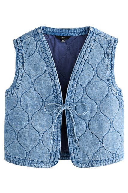 Next Jeansjacke Gestepptes Denim-Gilet aus 100 % Baumwolle (1-St) günstig online kaufen