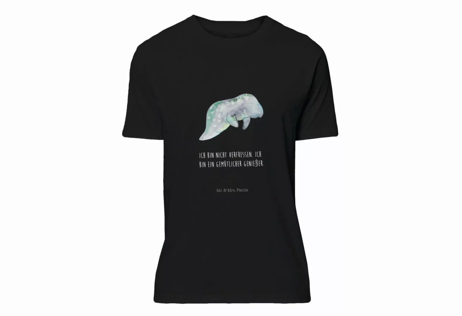 Mr. & Mrs. Panda T-Shirt Seekuh chillt - Schwarz - Geschenk, Meerestiere, Z günstig online kaufen