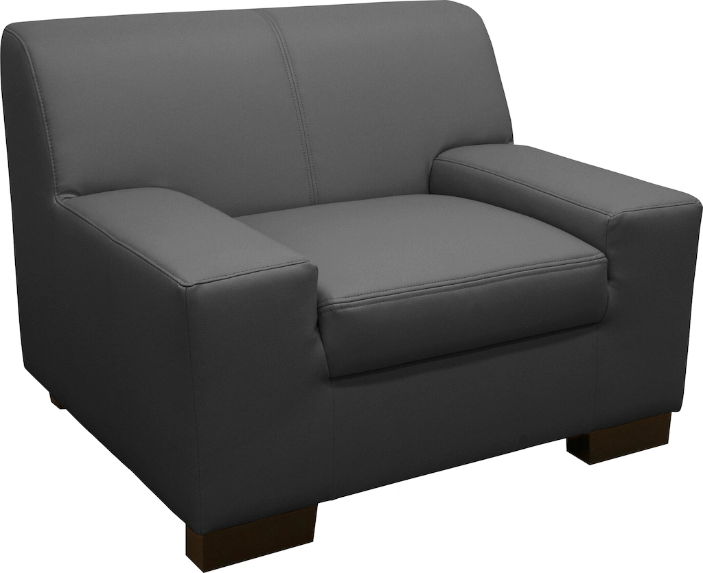 DOMO collection Sessel "Norma kubisch und zeitlos, komfortabel, flache Arml günstig online kaufen