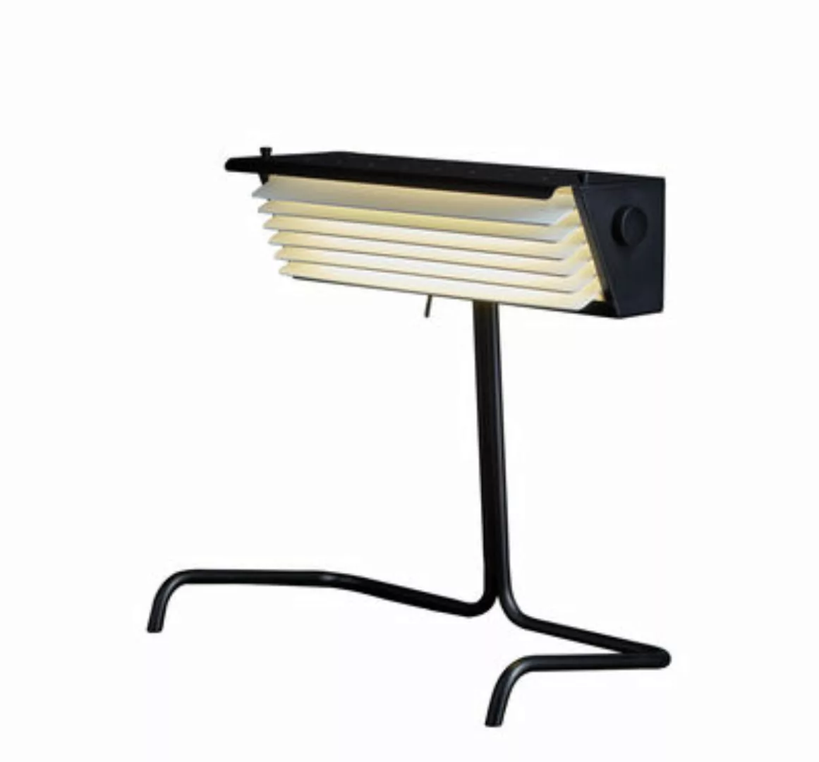 Tischleuchte Biny LED metall weiß schwarz / Neuauflage des Originals aus de günstig online kaufen