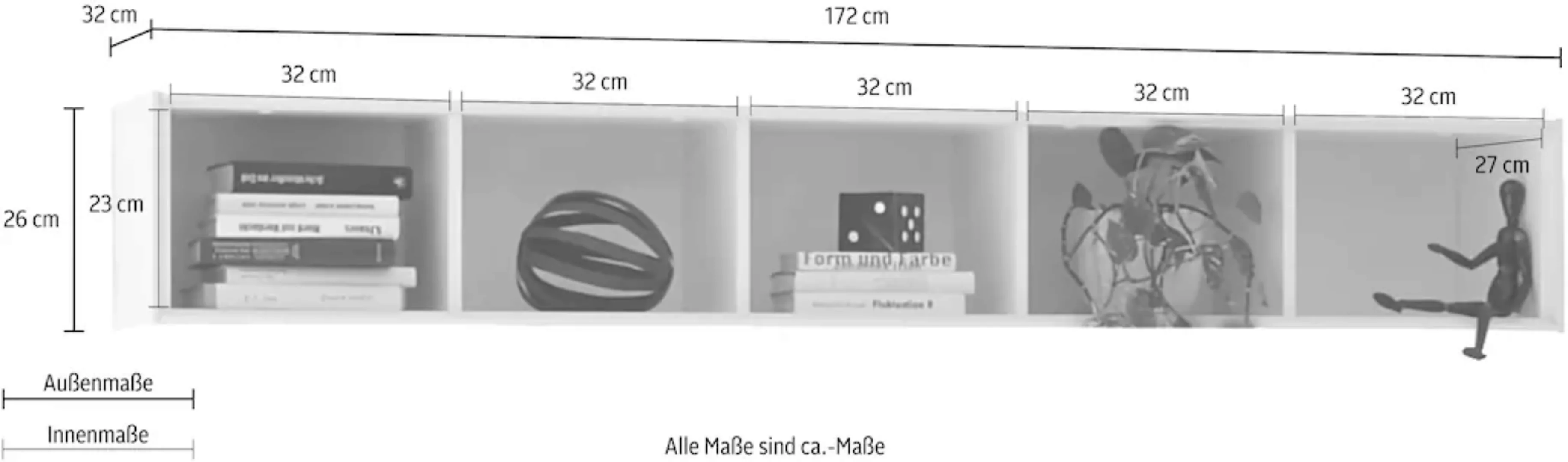 Mäusbacher Wandregal "Micelli", Höhe/Breite 172 cm günstig online kaufen