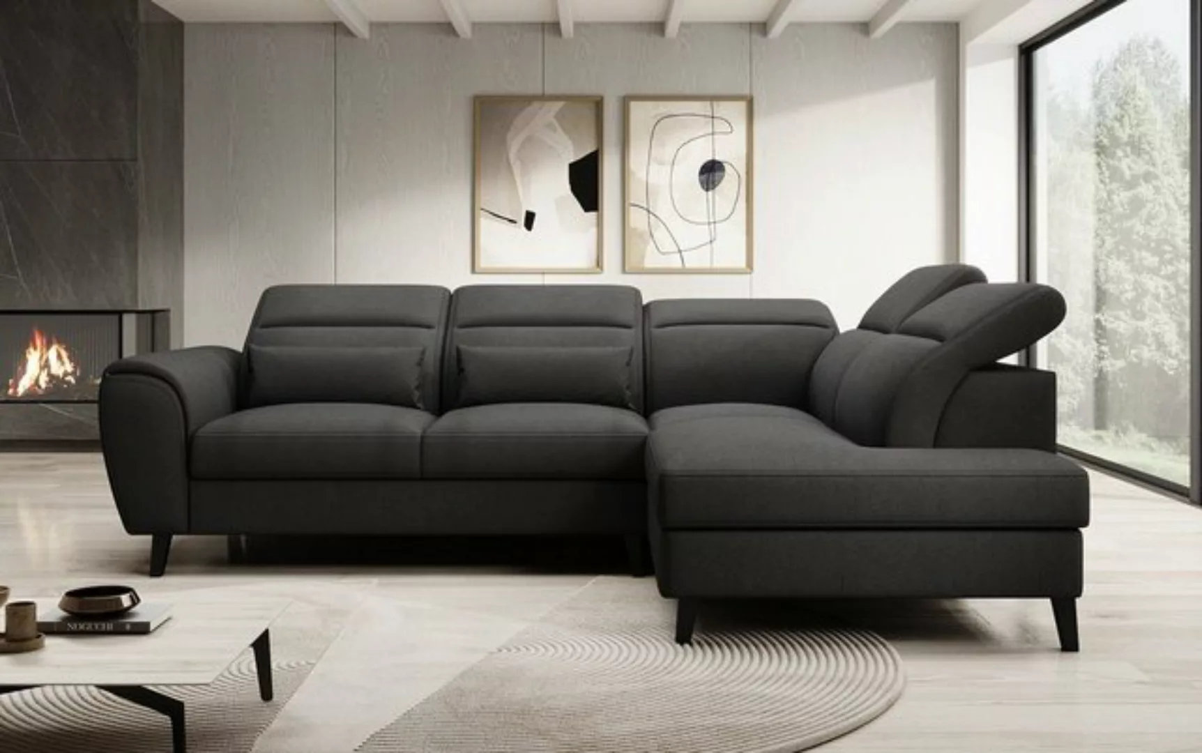 Luxusbetten24 Sofa Designer Sofa Nobile, mit verstellbarer Rückenlehne günstig online kaufen