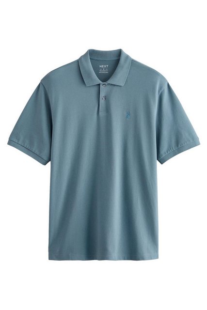 Next Poloshirt Kurzärmeliges Relaxed Fit Piqué-Poloshirt (1-tlg) günstig online kaufen