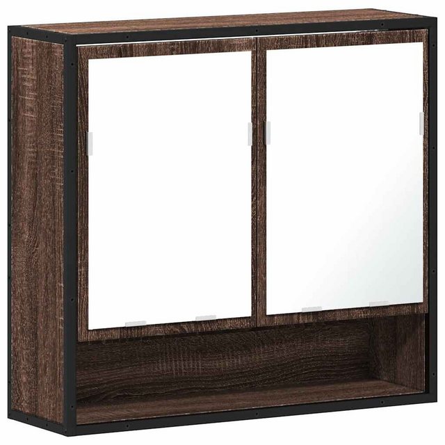 vidaXL Badezimmerspiegelschrank Bad-Spiegelschrank Braun Eichen-Optik 65x20 günstig online kaufen