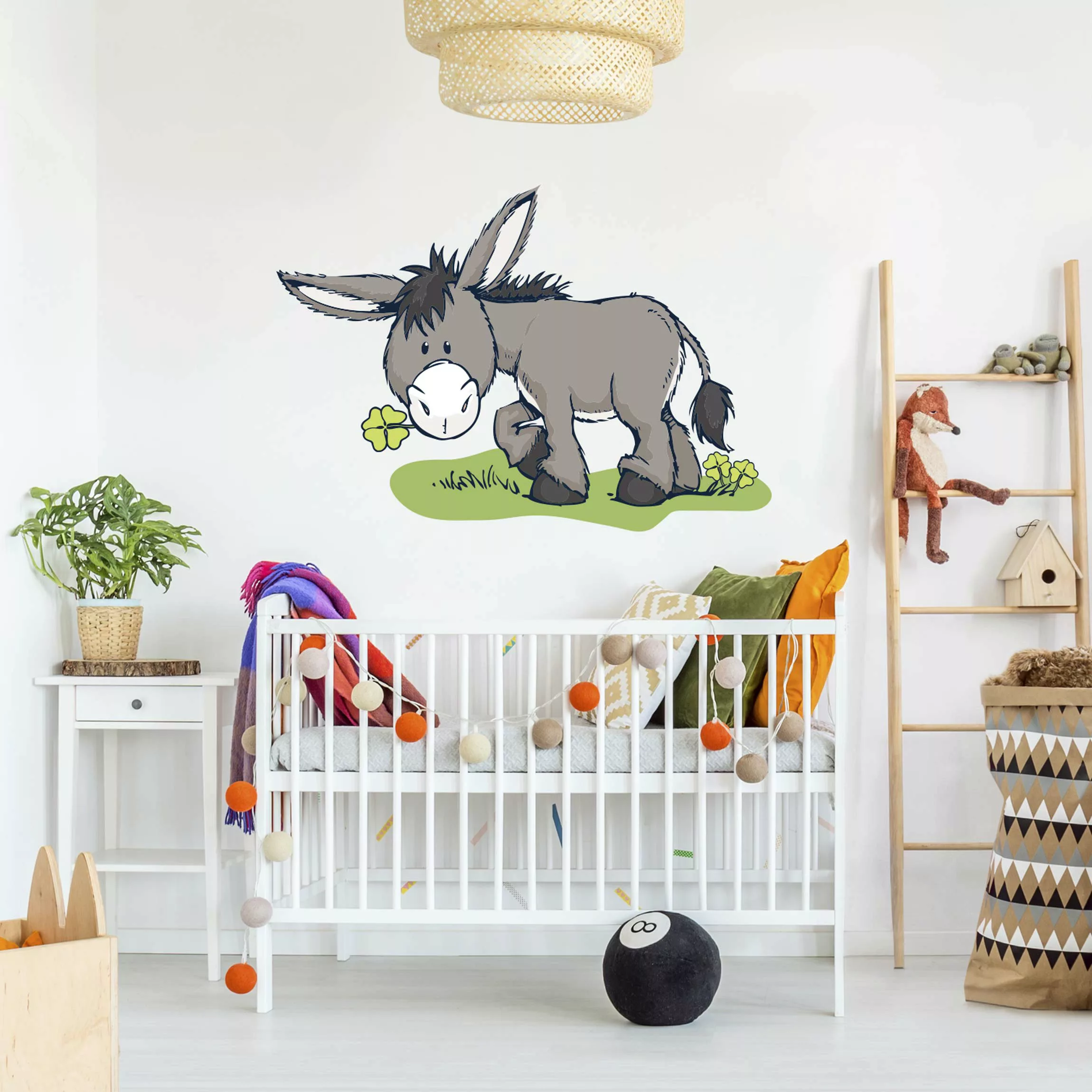 Wandtattoo Kinderzimmer NICI - Esel mit Klee günstig online kaufen