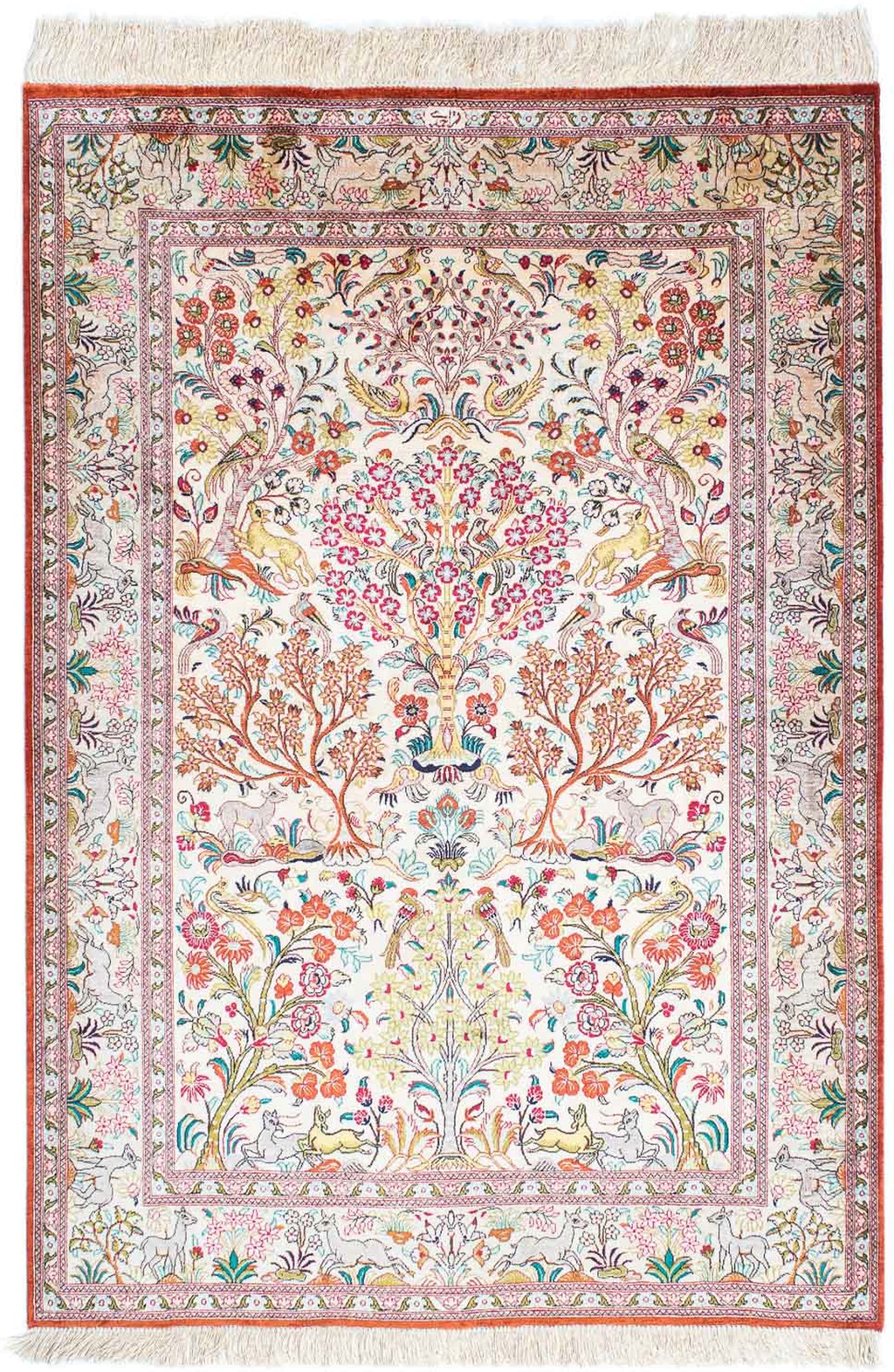 morgenland Orientteppich »Perser - Ghom - 148 x 100 cm - beige«, rechteckig günstig online kaufen