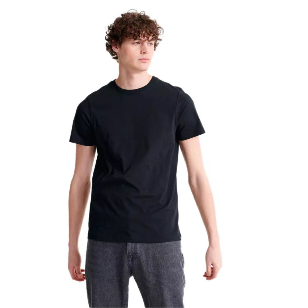 Superdry Organic Cotton Standard Label Kurzarm T-shirt S Black günstig online kaufen