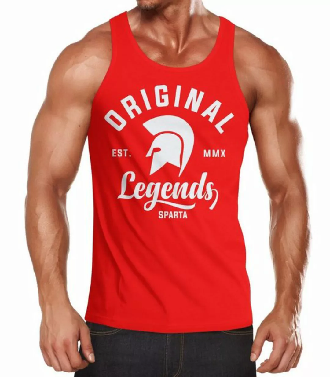 Neverless Tanktop Gladiator Sparta Fighter Original Legends Streetwear Herr günstig online kaufen