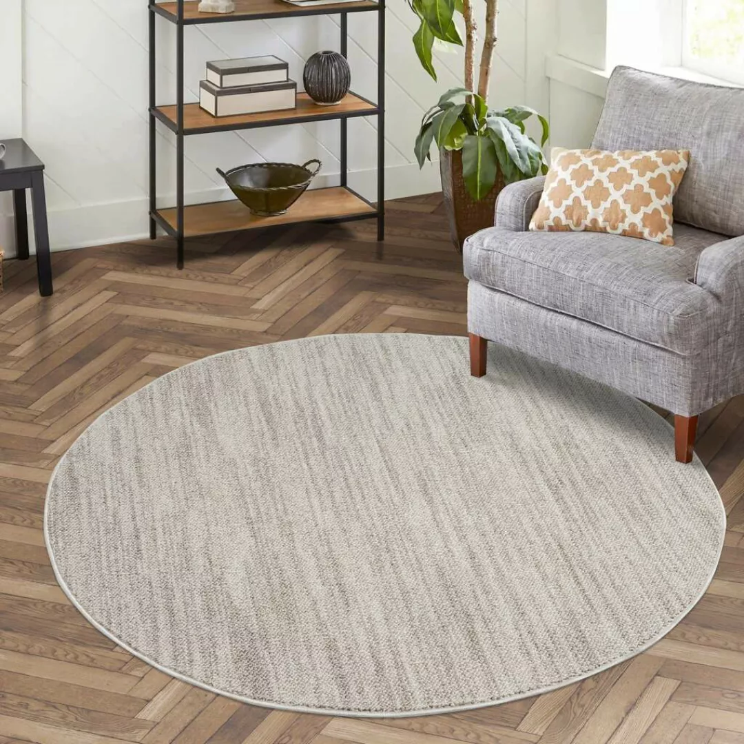 Carpet City Teppich »CLASICO 0052«, rund, Kurzflor, Meliert, Boho-Stil, Woh günstig online kaufen