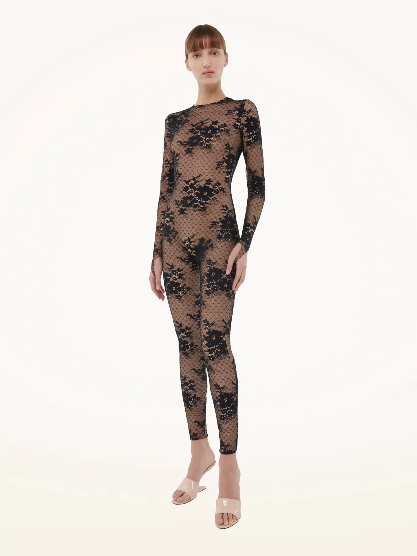 Wolford - Pattie Jumpsuit, Frau, vanilla latte/black, Größe: 34 günstig online kaufen