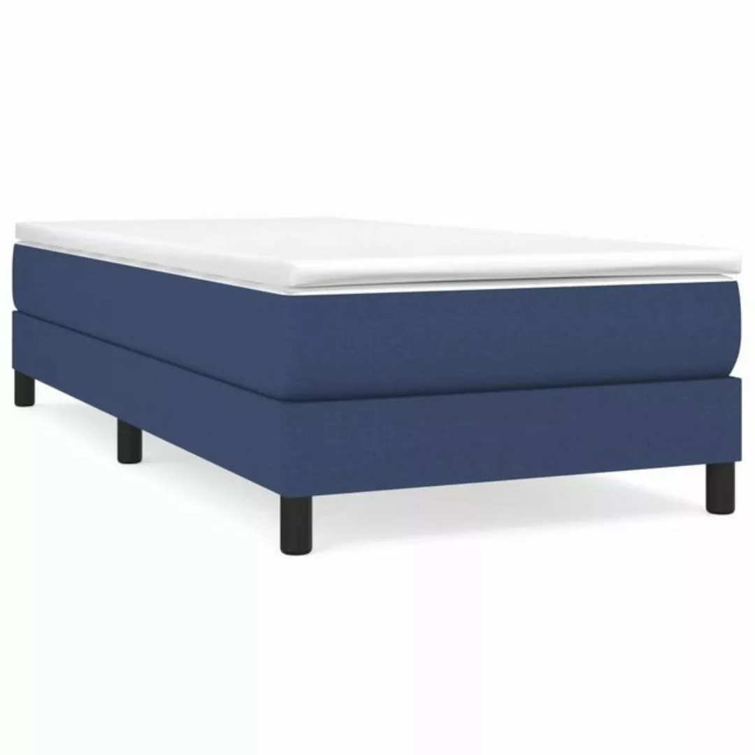 furnicato Bett Bettgestell Blau 100x200 cm Stoff günstig online kaufen