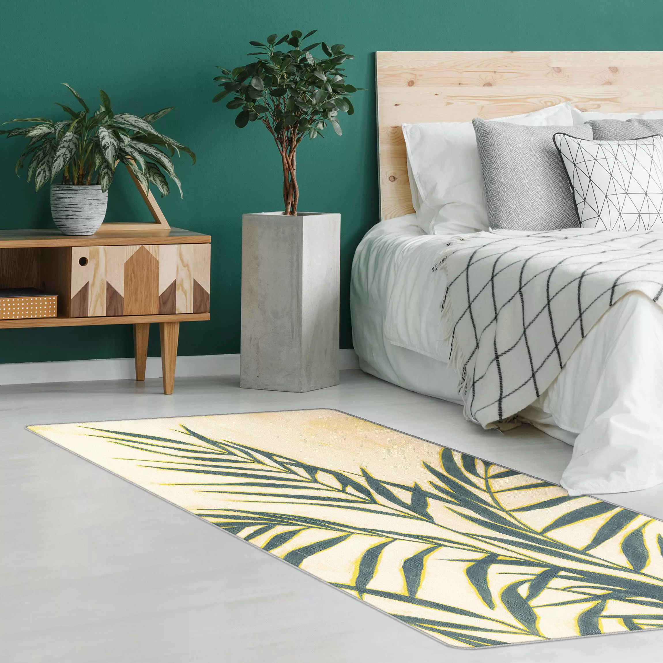 Teppich Palmenwedel im Sonnenlicht günstig online kaufen