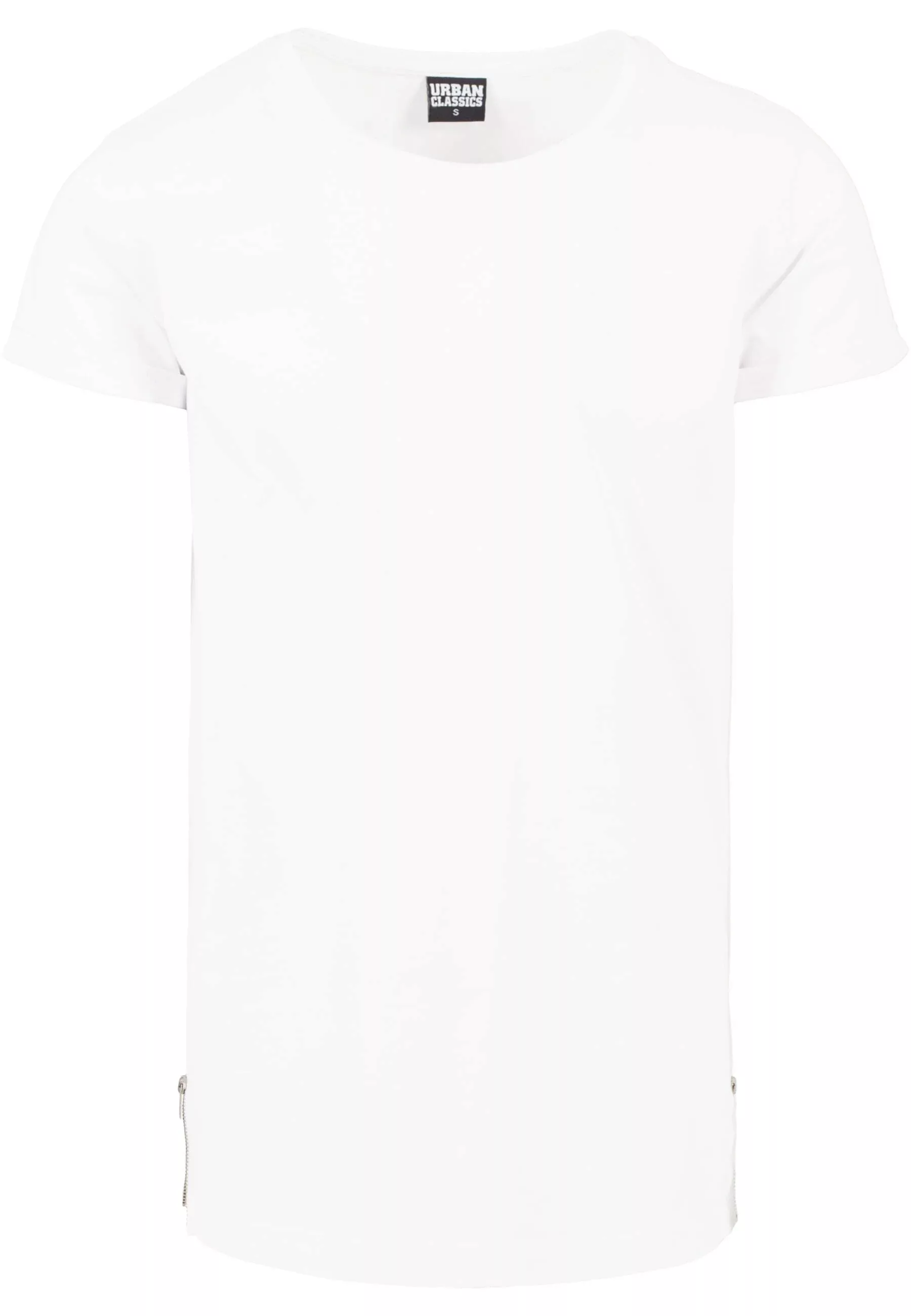 URBAN CLASSICS T-Shirt "Urban Classics Herren Long Shaped Side Zip Tee" günstig online kaufen