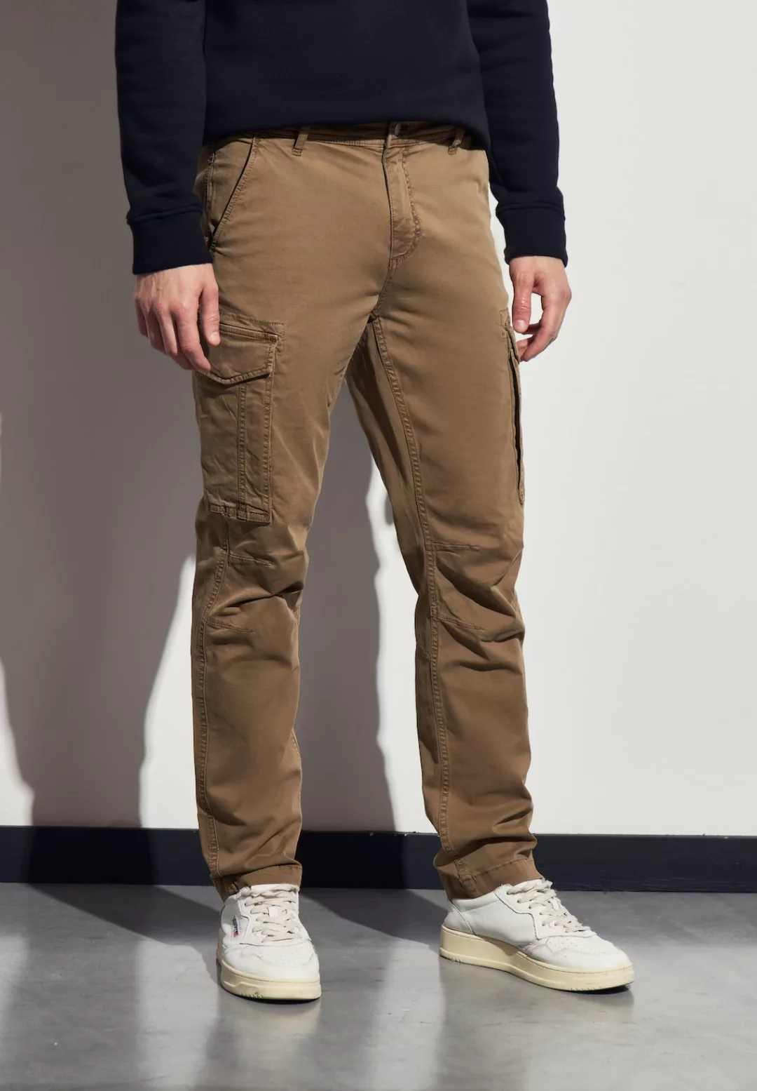 STREET ONE MEN Cargohose, aus Baumwolle mit Stretchanteil günstig online kaufen