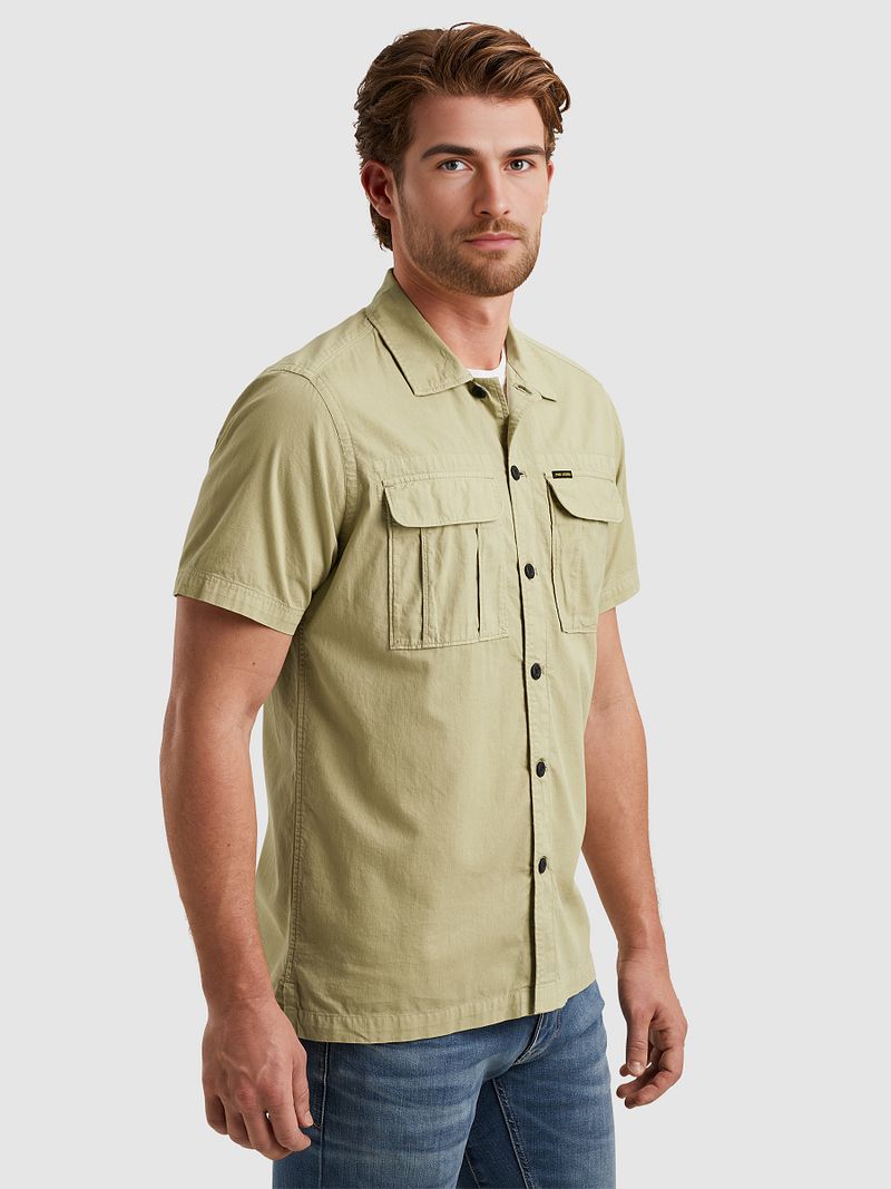 PME Legend Short Sleeve Hemd Bedford Grün - Größe XL günstig online kaufen
