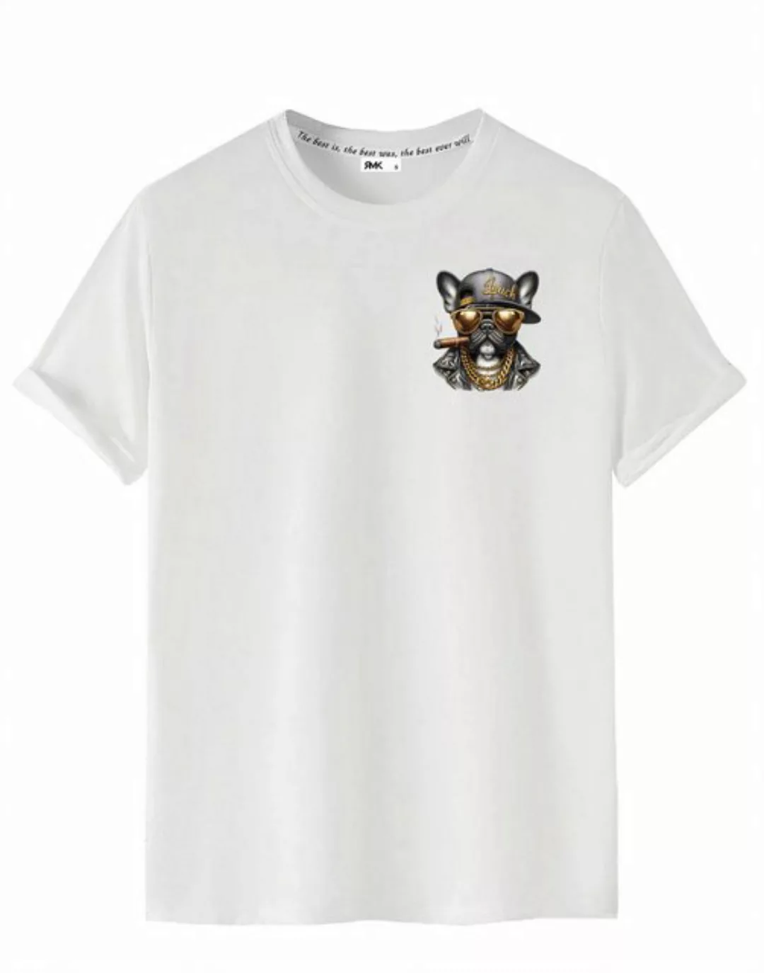 RMK Print-Shirt T-Shirt Herren Shirt Basic (Französische Bulldogge Bully So günstig online kaufen