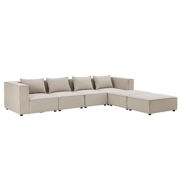 Juskys Wohnlandschaft Domas, 6 Teile, XXL, modulare Couch für Wohnzimmer, 2 günstig online kaufen