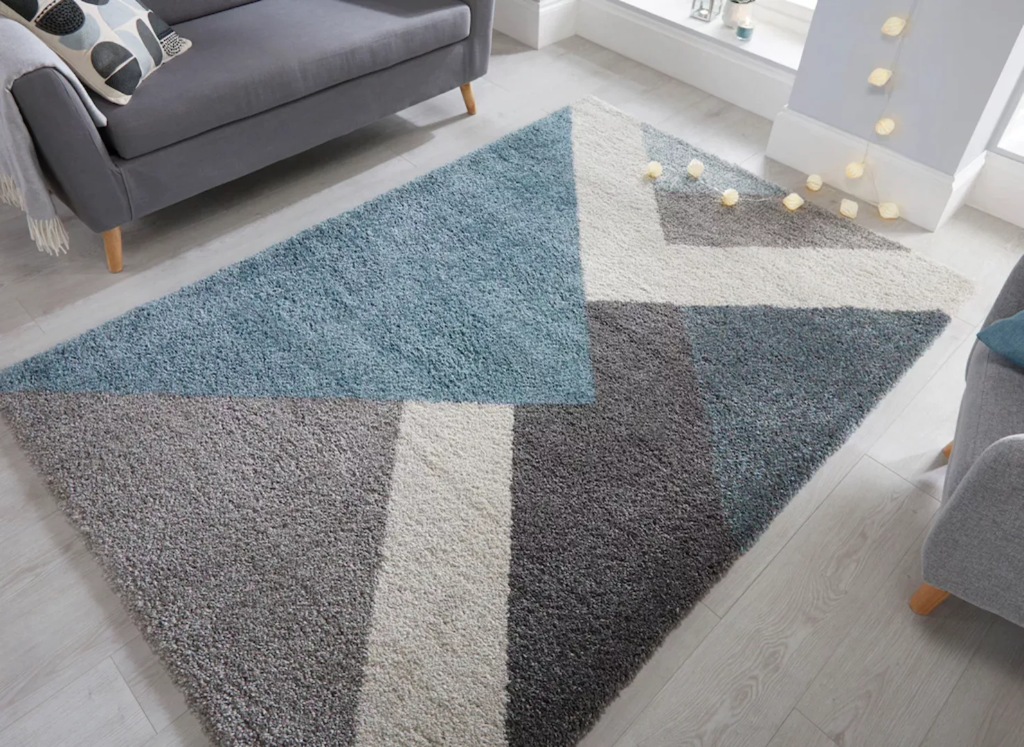 FLAIR RUGS Hochflor-Teppich »Zula«, rechteckig, 30 mm Höhe, modernes Design günstig online kaufen