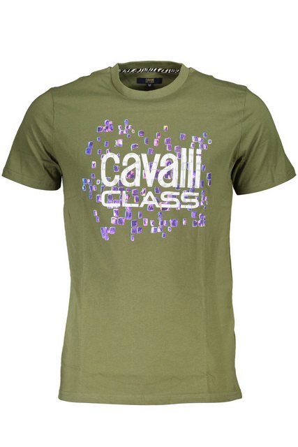 Cavalli Class T-Shirt Stylisches Herren T-Shirt in Grün - Kurzarm mit günstig online kaufen