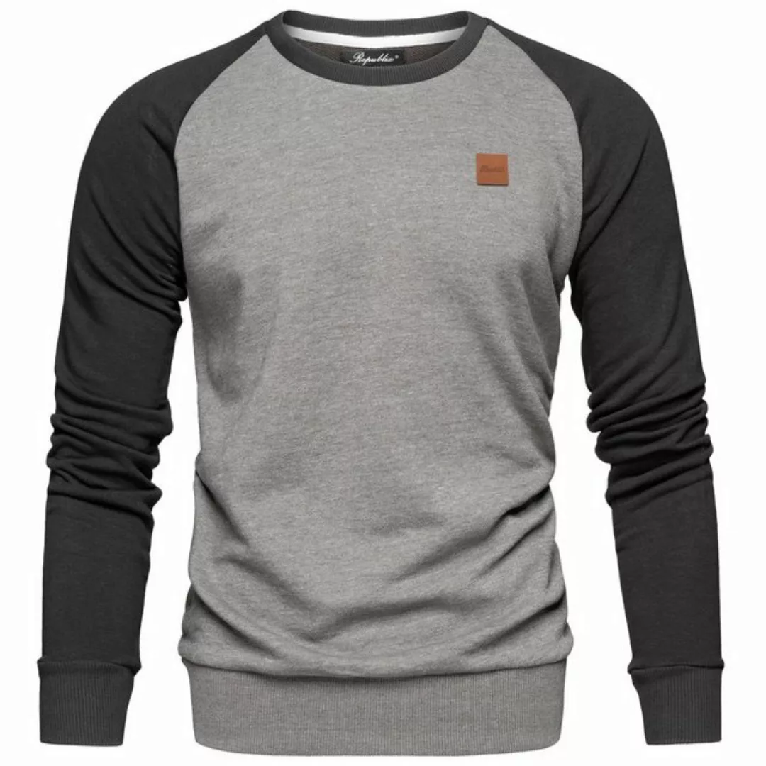 REPUBLIX Sweatshirt ADAM Herren Pullover mit Rundhalsausschnitt & Raglan-Är günstig online kaufen