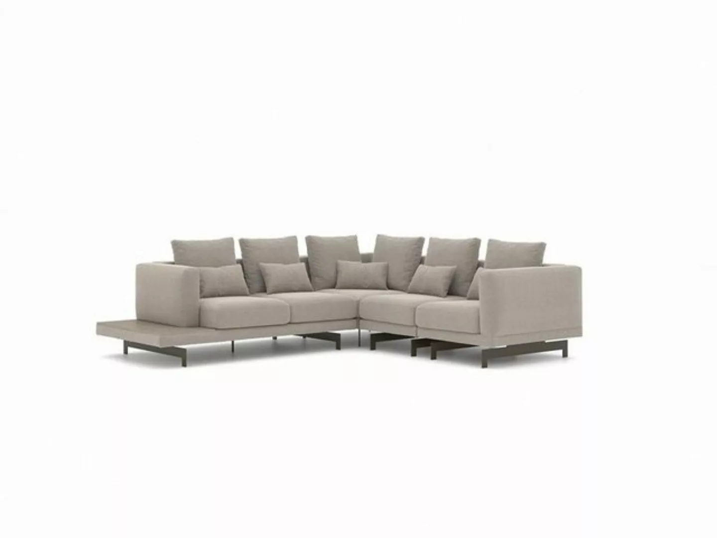 JVmoebel Ecksofa Wohnzimmer Designer Textil Ecksofa Einrichtung Sofa L-Form günstig online kaufen