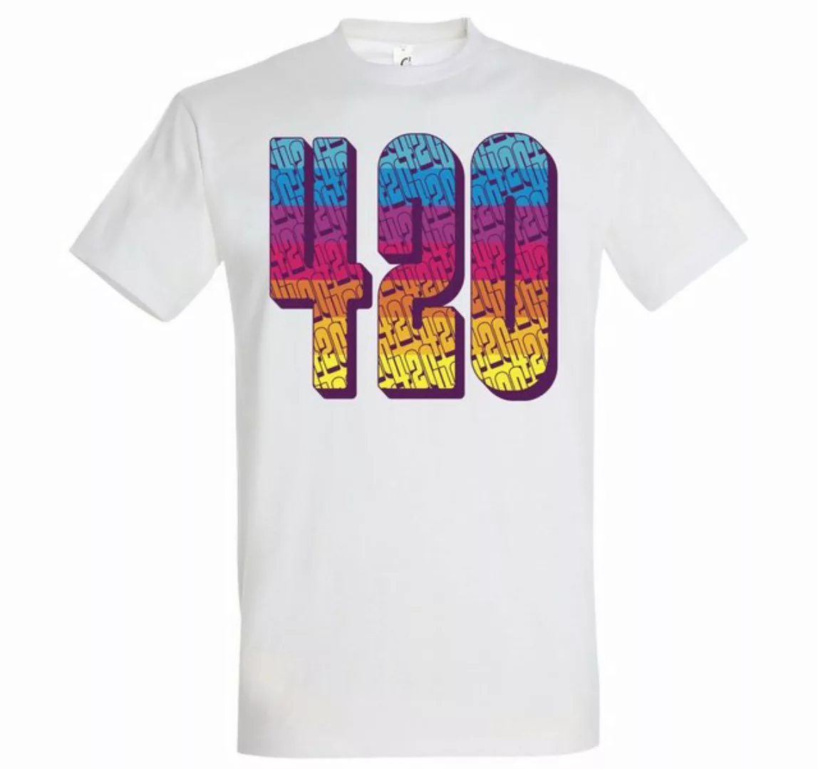 Youth Designz T-Shirt 420 Regenbogen Herren T-Shirt mit Trendigem Frontdruc günstig online kaufen
