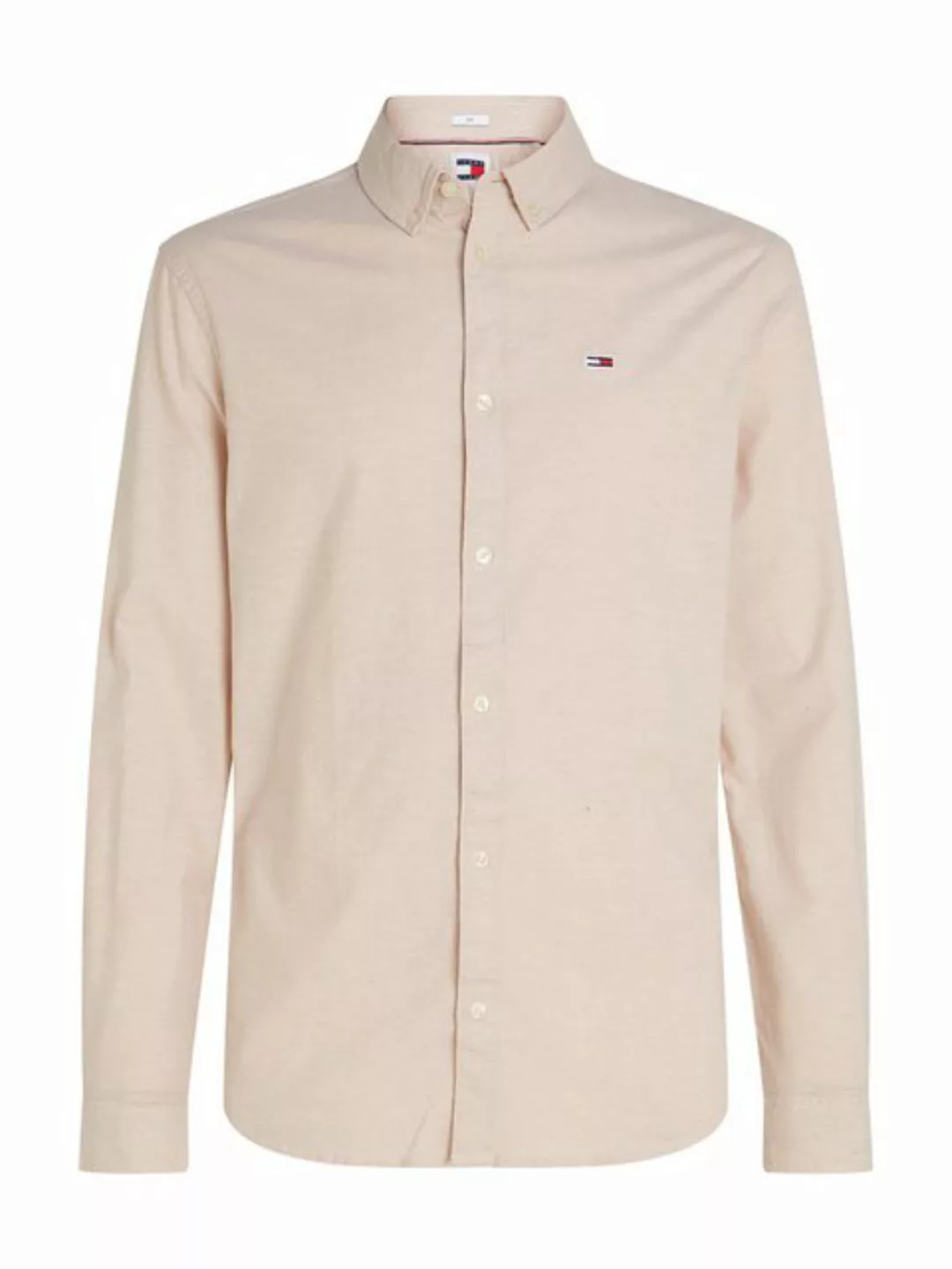 Tommy Jeans Langarmhemd TJM Slim Stretch Oxford Shirt mit Flaglabel auf der günstig online kaufen