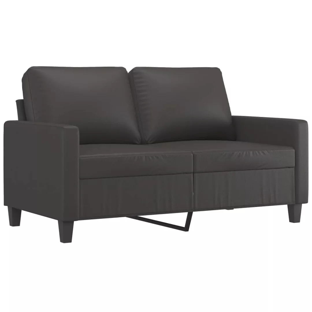 Vidaxl 2-sitzer-sofa Grau 120 Cm Kunstleder günstig online kaufen