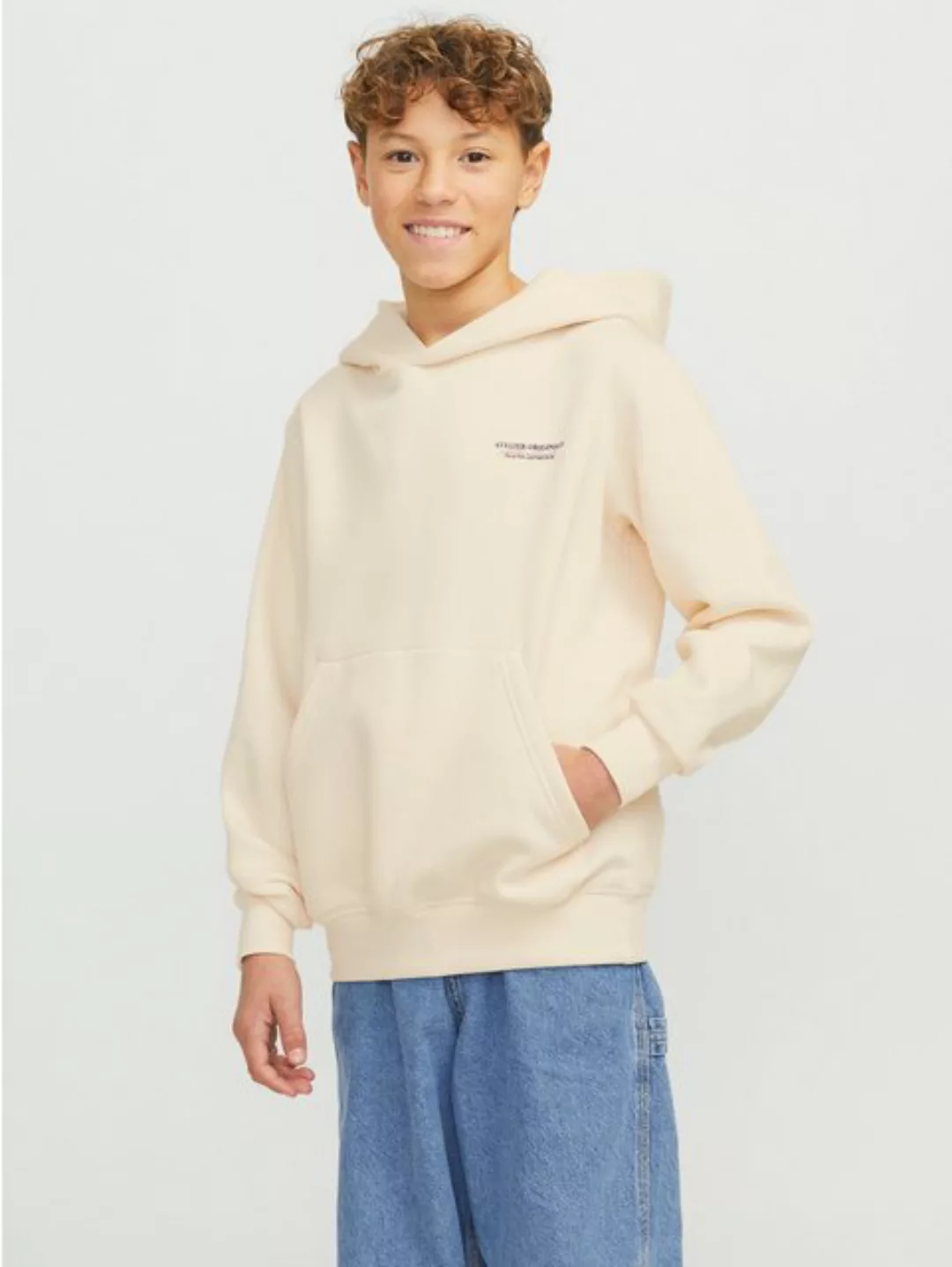 Jack & Jones Junior Kapuzensweatshirt JORISLINGTON BACK SWEAT HOOD SN JNR günstig online kaufen