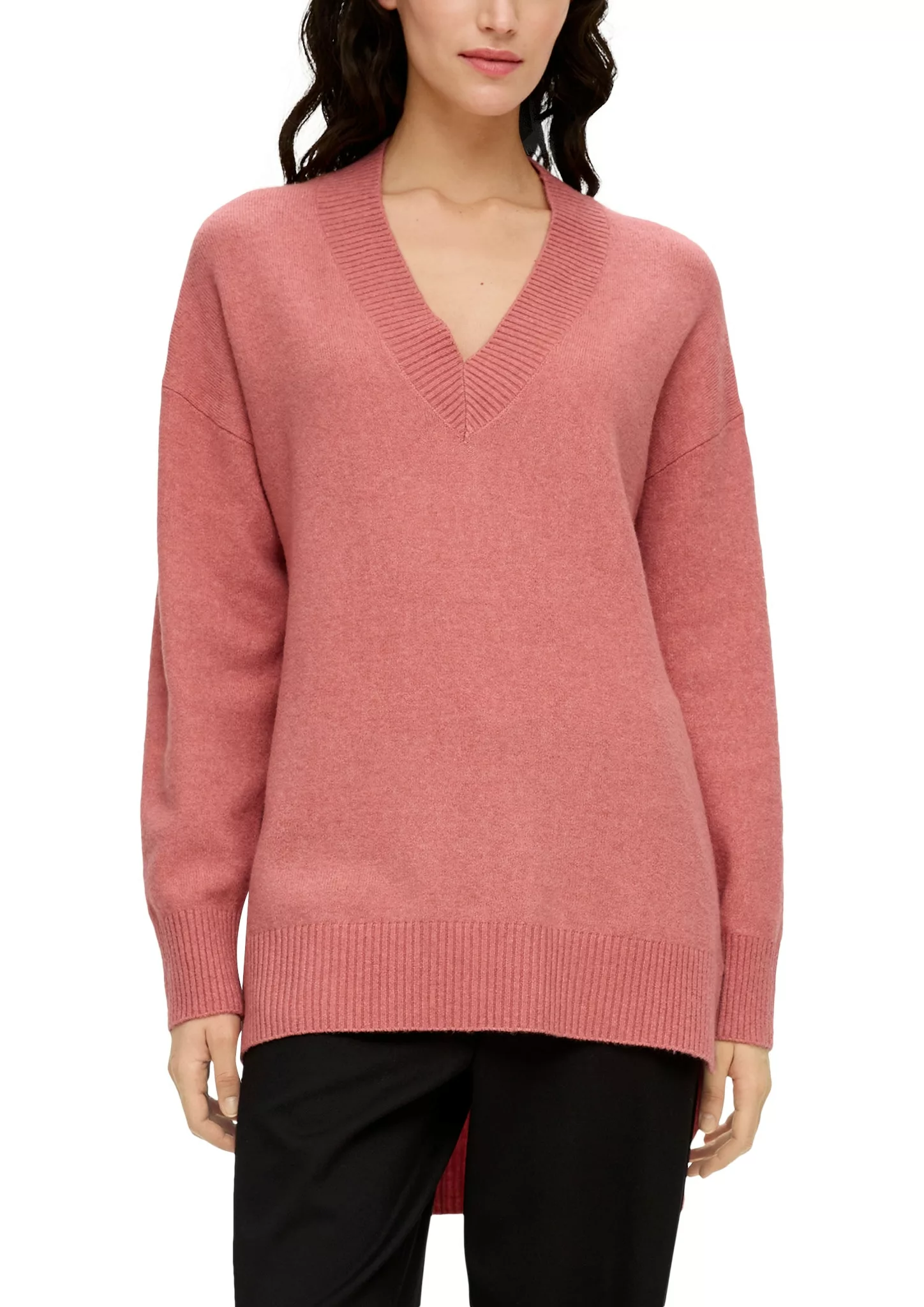 s.Oliver Longpullover mit asymmetrischer Schnittlänge günstig online kaufen