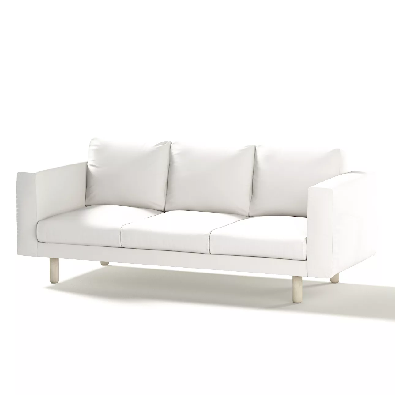 Bezug für Norsborg 3-Sitzer Sofa, weiss, Norsborg 3-Sitzer Sofabezug, Cotto günstig online kaufen