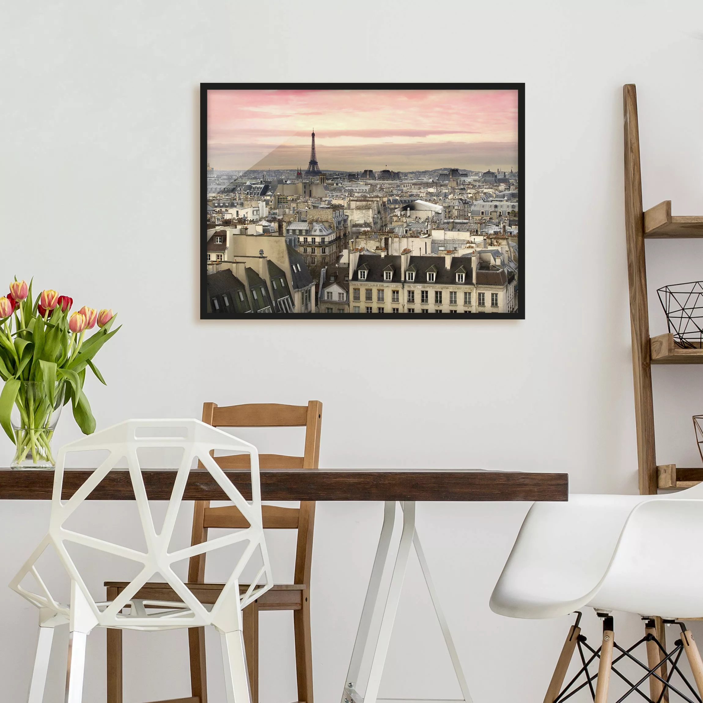 Bild mit Rahmen Architektur & Skyline - Querformat Paris hautnah günstig online kaufen
