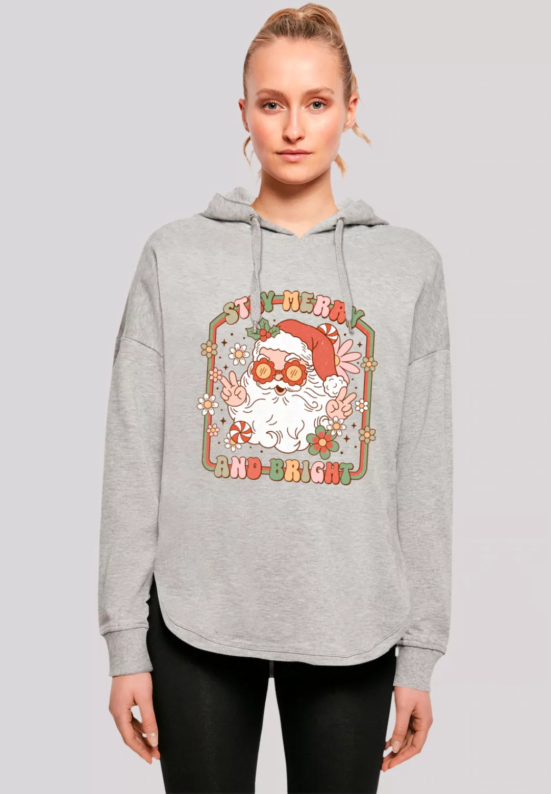 F4NT4STIC Kapuzenpullover "Stay Merry And Bright Hippie Santa", Premium Qua günstig online kaufen