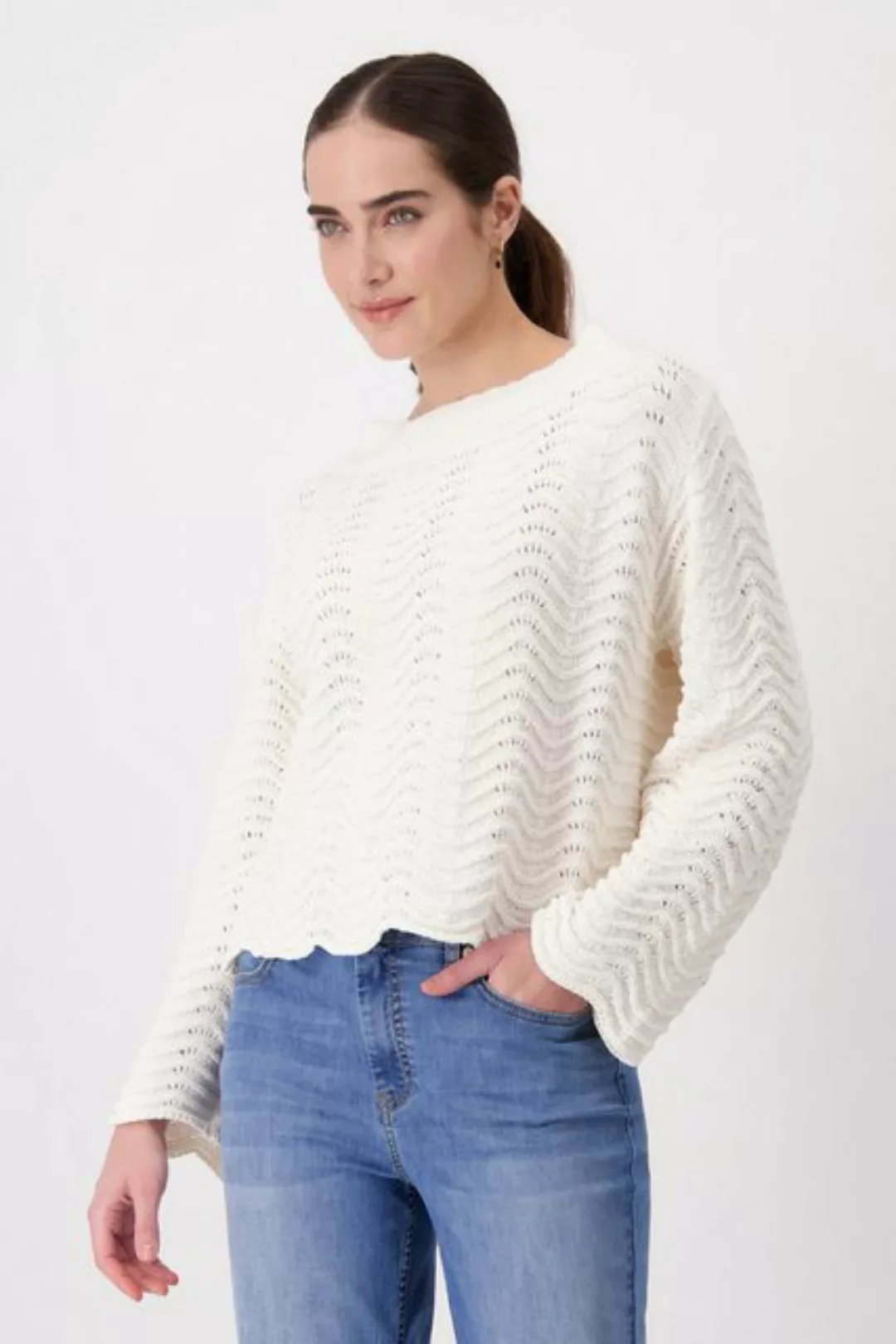 Monari Sweatshirt Pullover, off-white günstig online kaufen