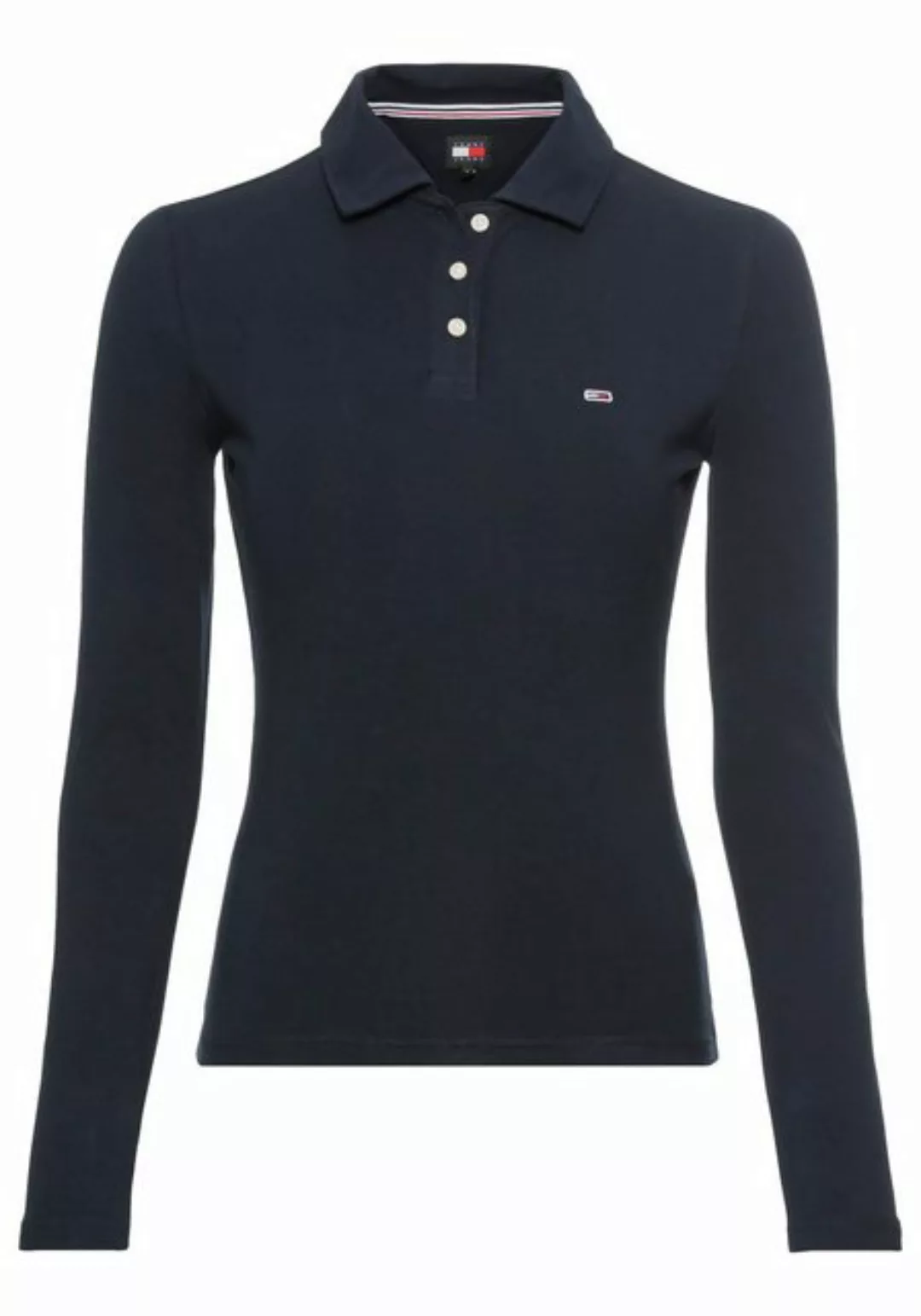 Tommy Jeans Poloshirt TJW SLIM ESSENTIAL POLO LS mit Tommy Jeans Logo-Flag günstig online kaufen