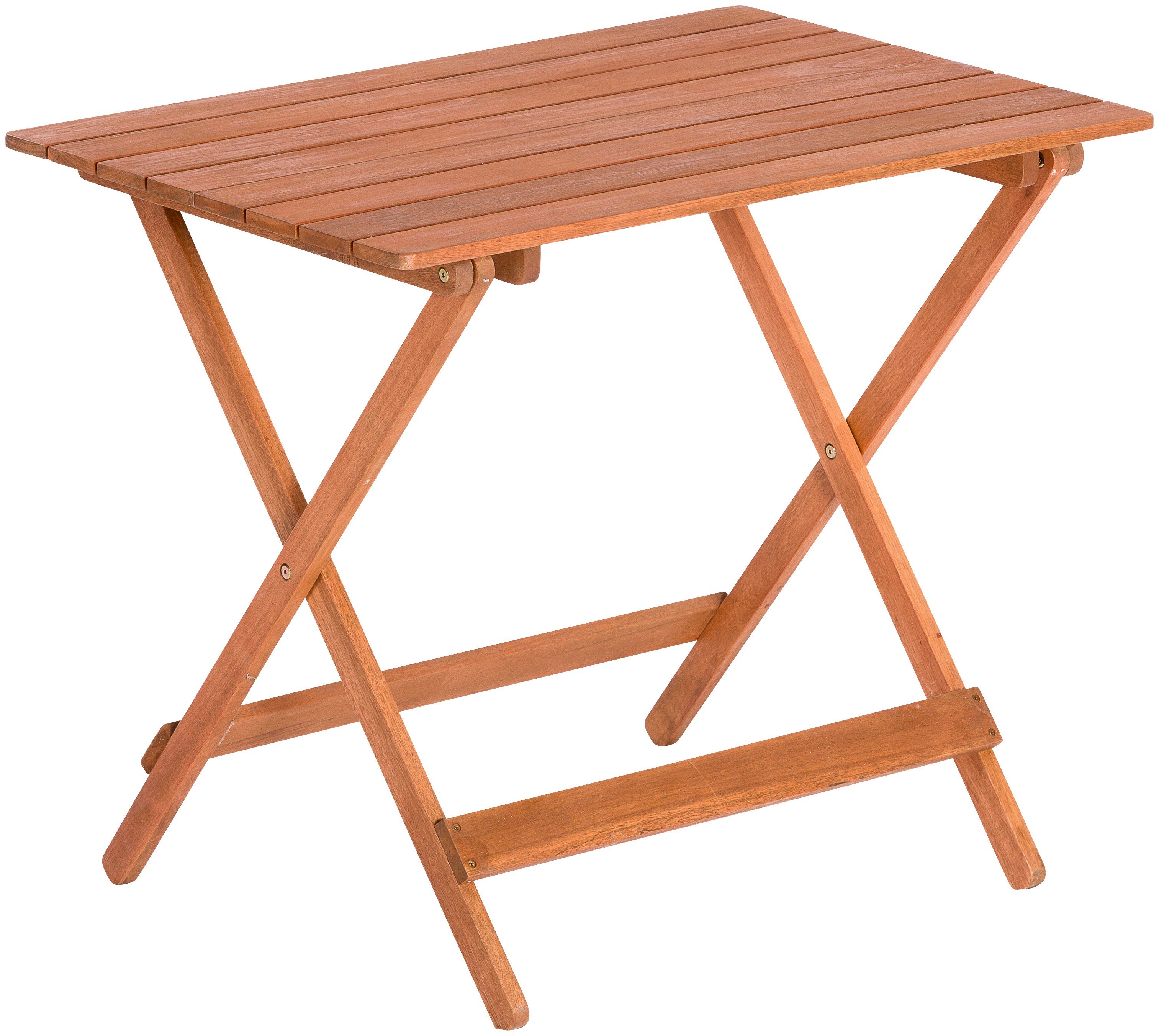 Merxx Klapptisch Rechteckig Braun 90 cm x 60 cm günstig online kaufen