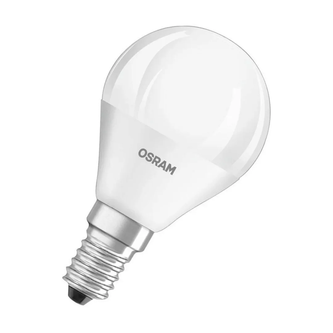 Osram LED Lampe ersetzt 40W E14 Tropfen - P45 in Weiß 4,9W 470lm 2700K dimm günstig online kaufen