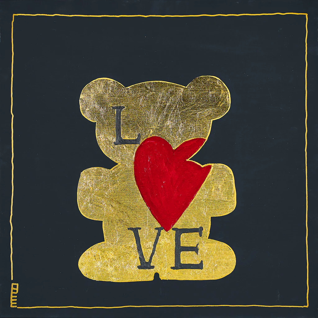 queence Leinwandbild "Bears Love", Bär-Bären-Kunst, (1 St.), Premium-Leinwa günstig online kaufen