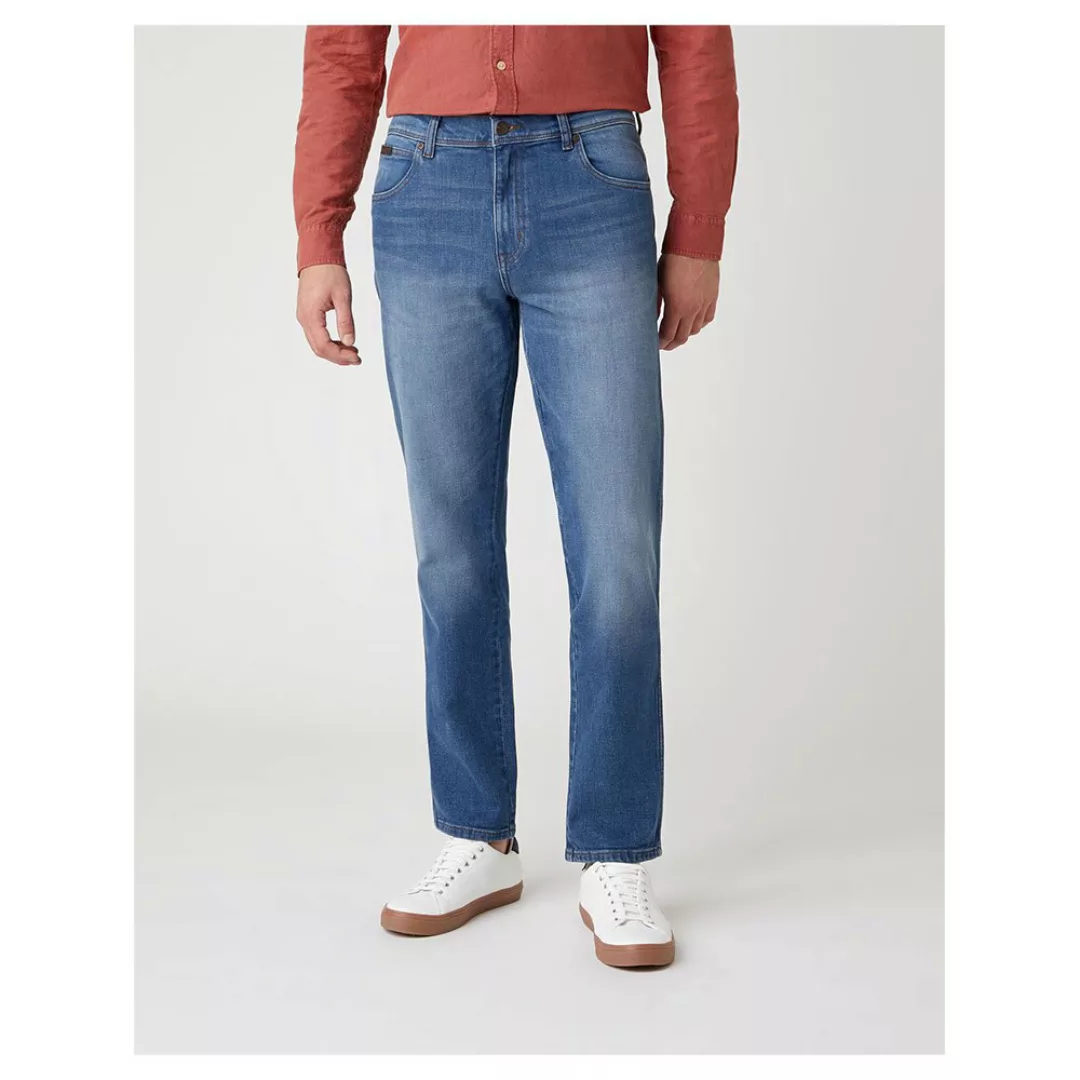 Wrangler Texas Slim Jeans 34 Vertigo Blue günstig online kaufen
