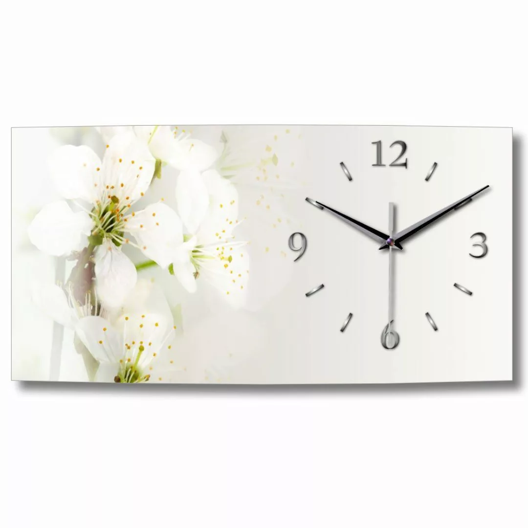 Kreative Feder Funkwanduhr 3D Design-Wanduhr "Weiße günstig online kaufen
