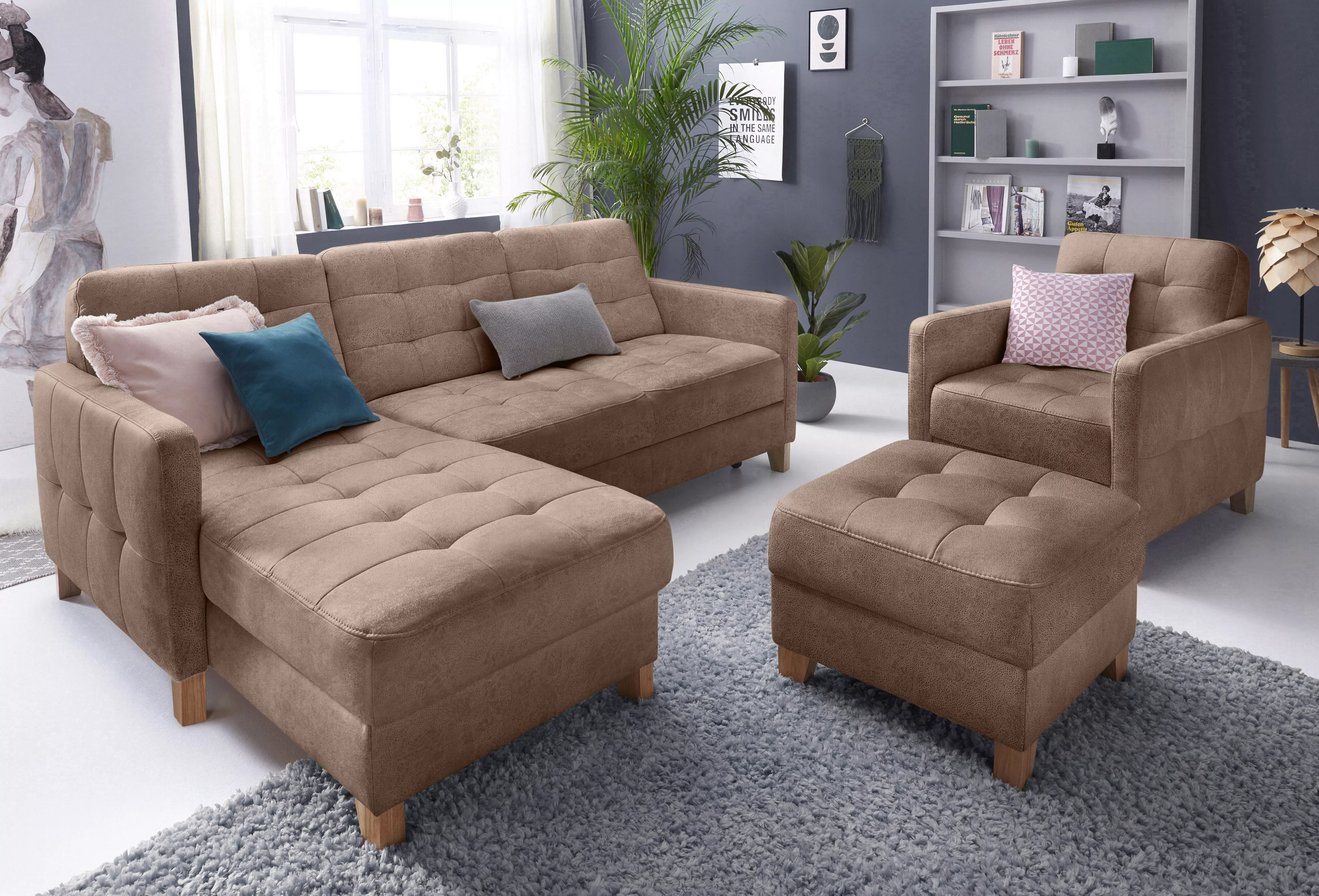 exxpo - sofa fashion Ecksofa »Elio, kompakt und komfortabel, bequem und zei günstig online kaufen