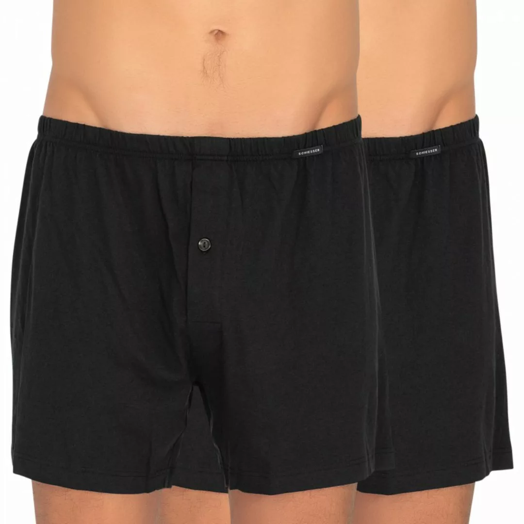 Schiesser 2-er Set Boxershorts Schwarz günstig online kaufen